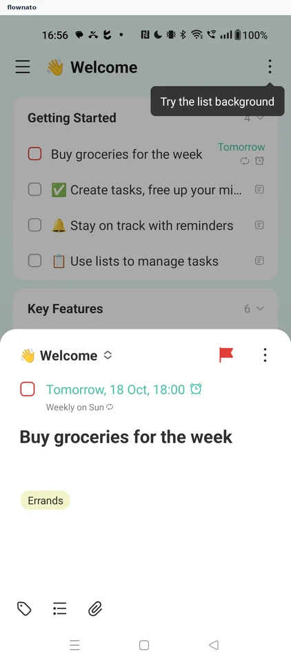 TickTick: Task details