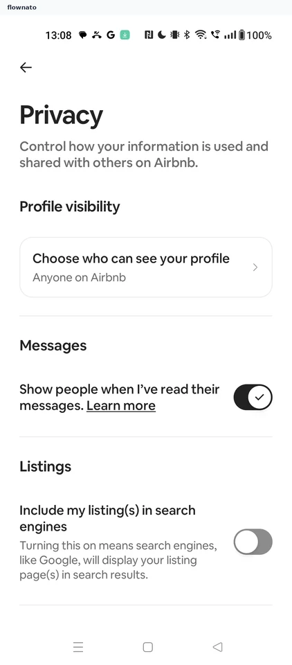 Airbnb: Privacy
