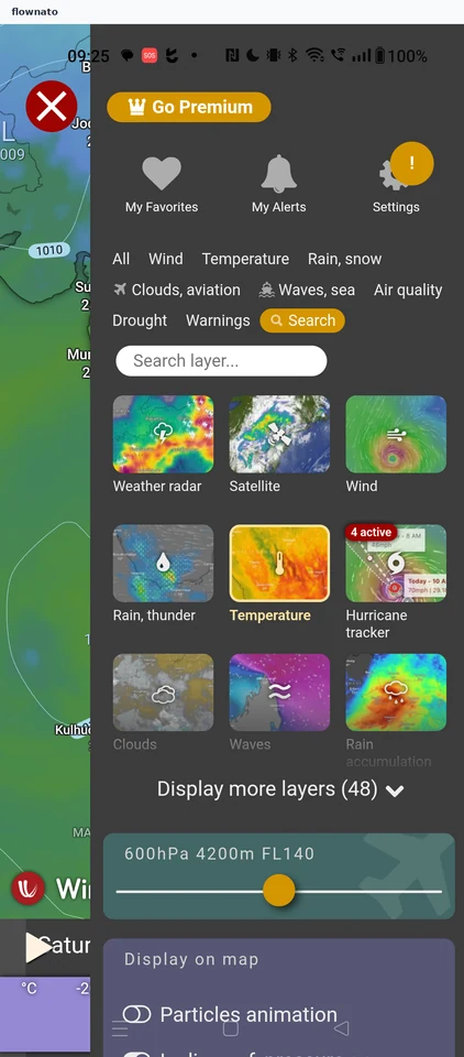 Windy: Menu