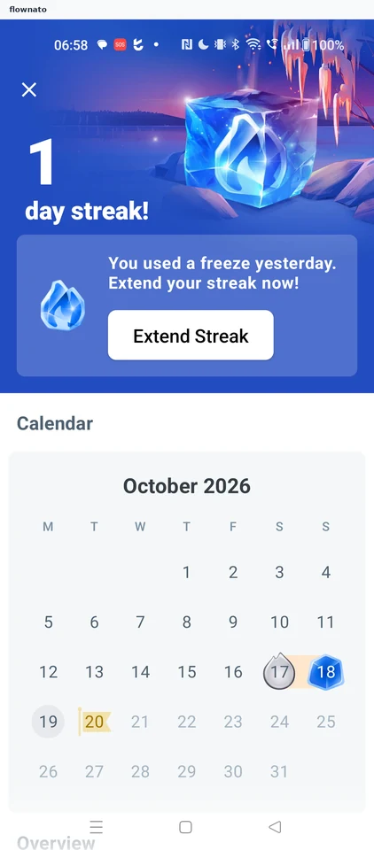 Fabulous: Streak details