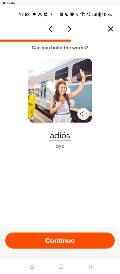 Babbel: Word building exercise