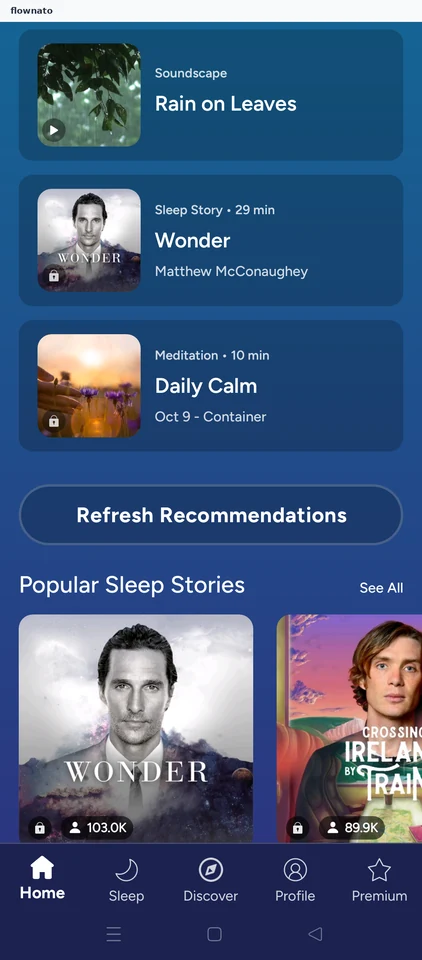 Calm: Recommended for you