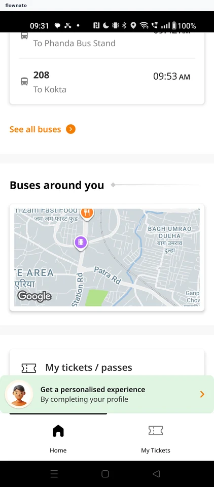 Chalo: Buses around you on Home
