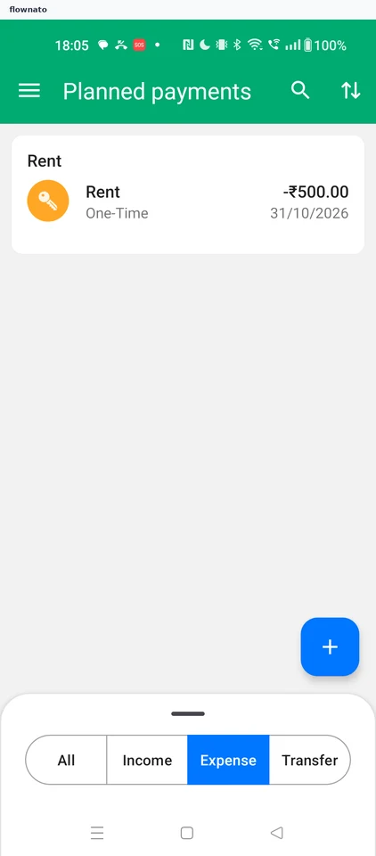 Wallet: Planned payments