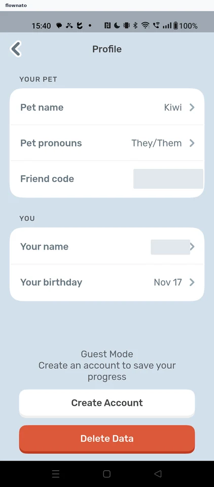 Finch: Profile details