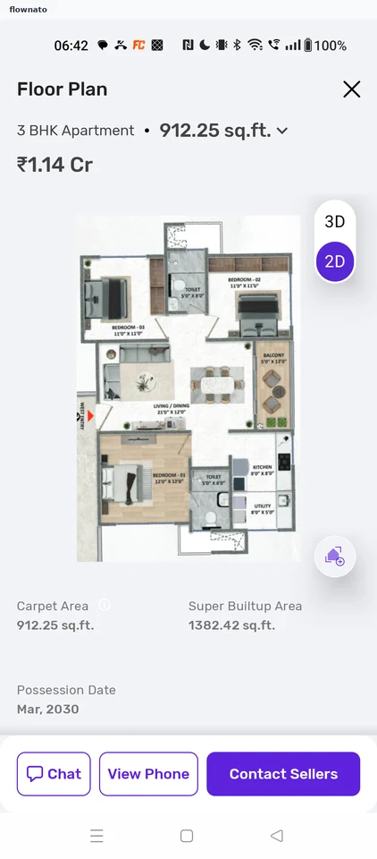 Housing: 2D floor plan