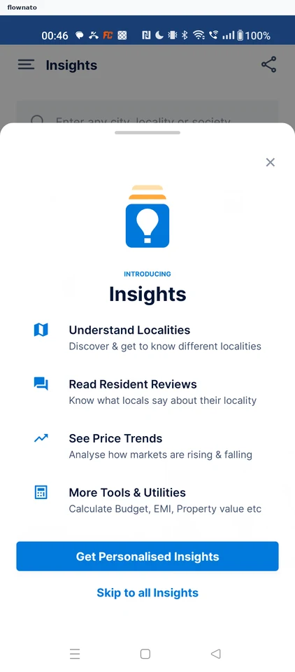 99acres: Introducing Insights
