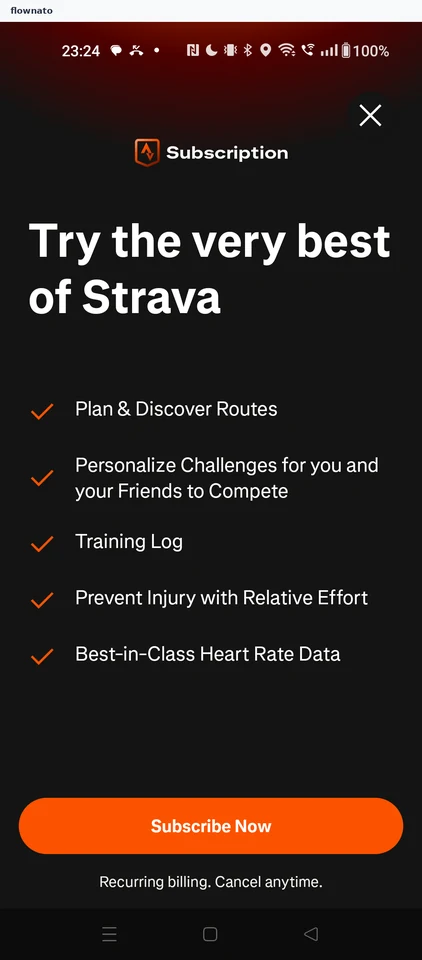 Strava: Subscription