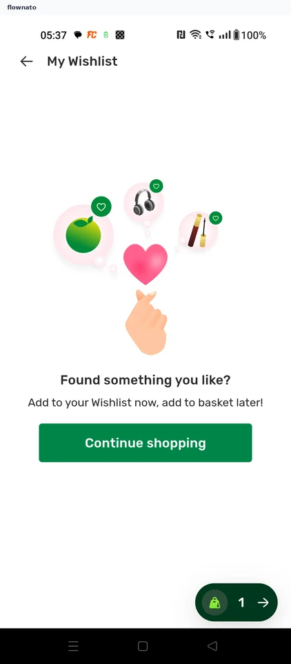 bigbasket: The wishlist is empty
