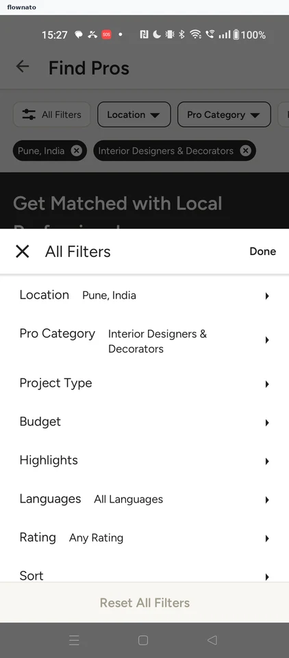 Houzz: Find Pros
