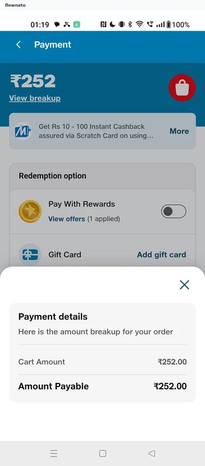 JioMart: Payment details