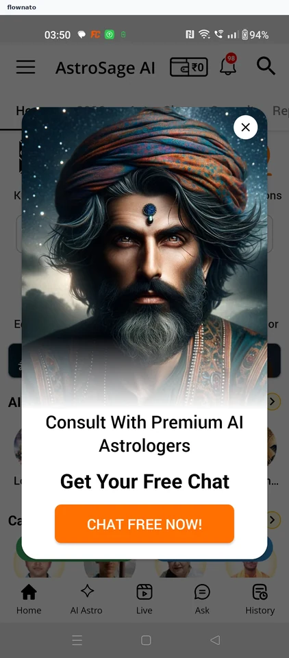 AstroSage Kundli: Clear the startup promotion