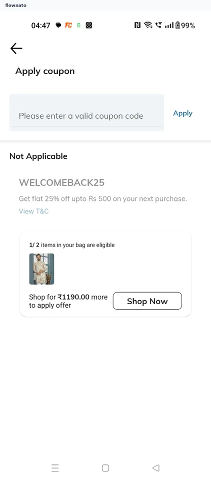 AJIO Apply coupon