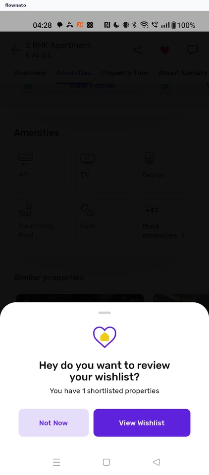Housing: Saved to wishlist