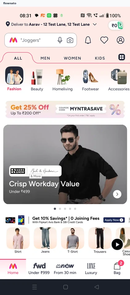 Myntra: Start from Home