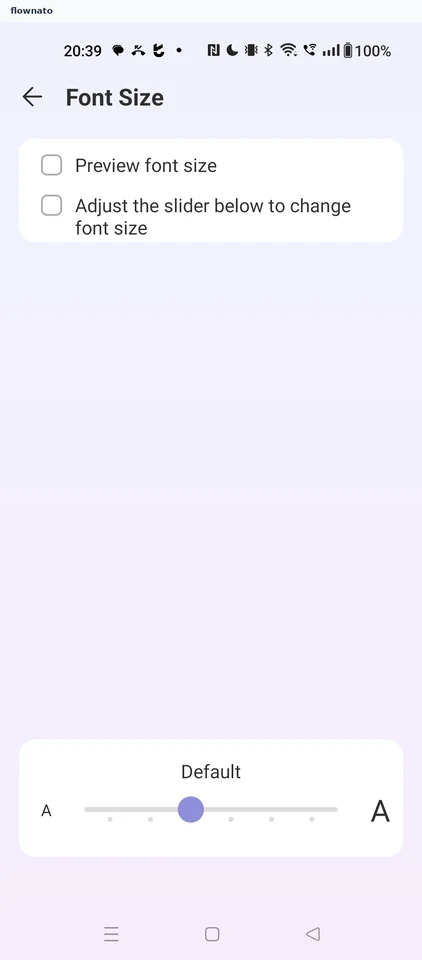 TickTick: Font size