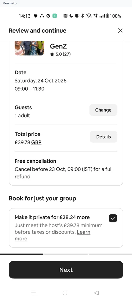 Airbnb: Private price