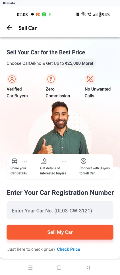CarDekho: Choose price only