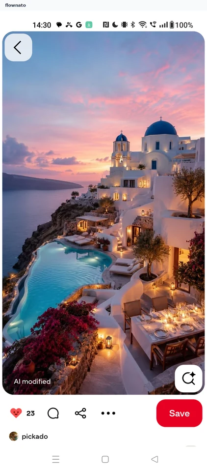 Pinterest: Pin liked