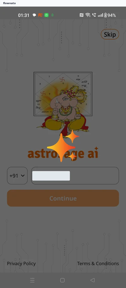AstroSage Kundli: Mobile number login