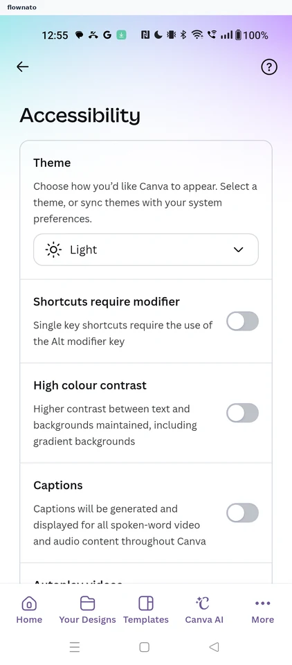 Canva: Accessibility