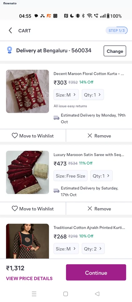 Meesho Cart