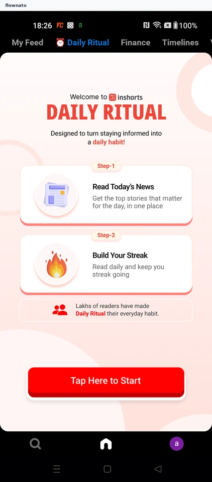 Inshorts: Start the daily ritual