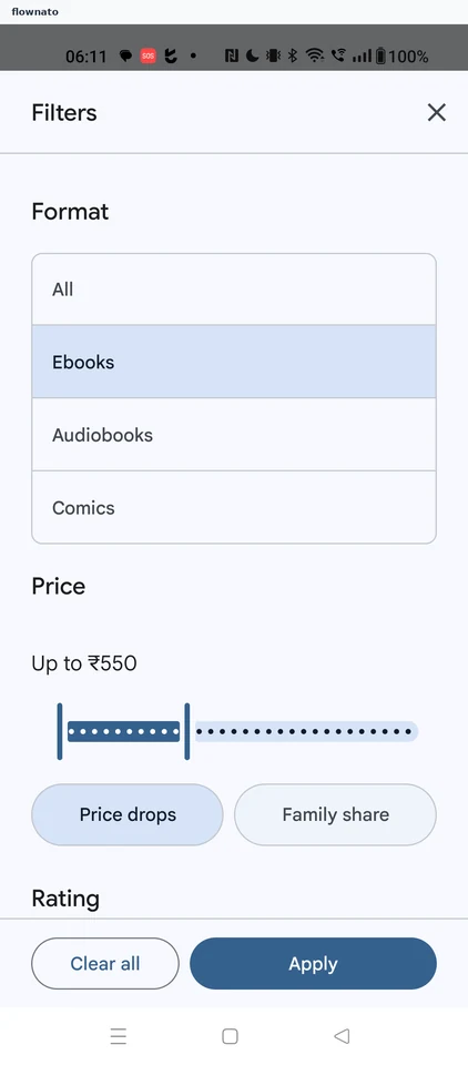 Google Play Books: Book search results