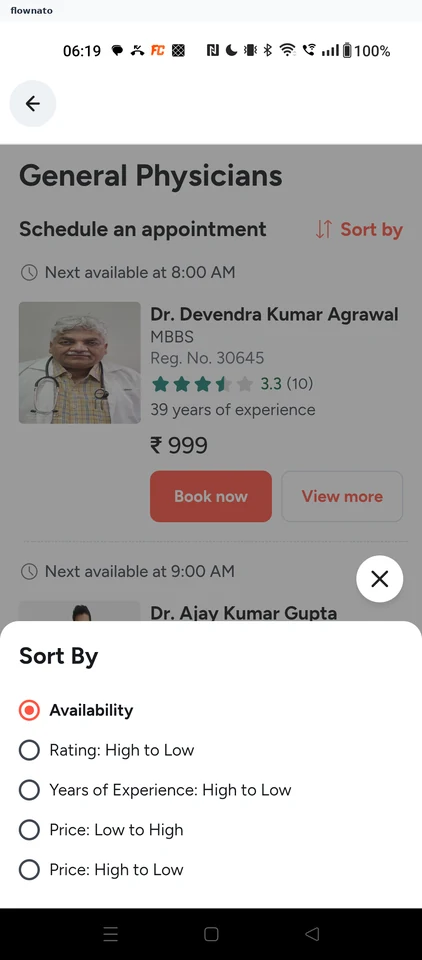 Tata 1mg: Sort By sheet