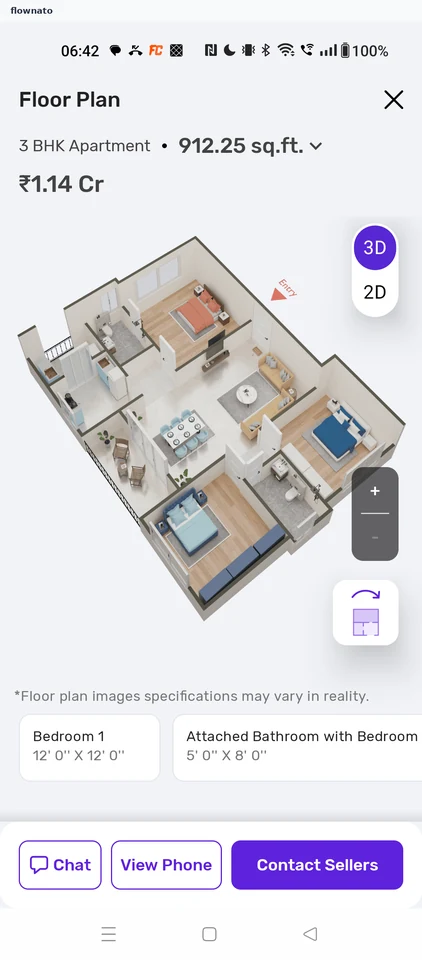 Housing: 3D floor plan