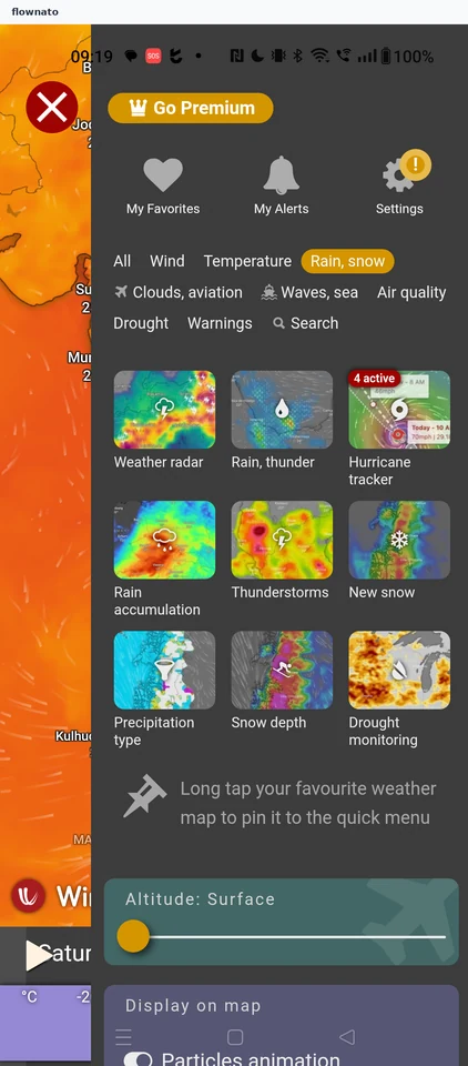 Windy: Menu