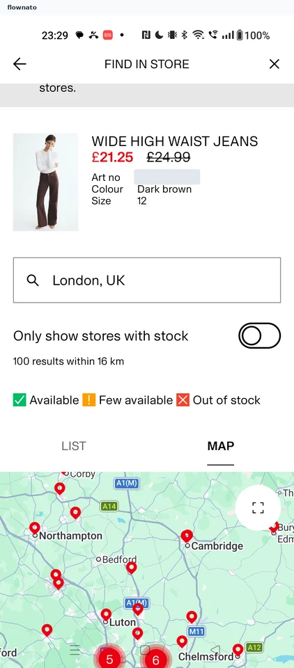 H&M: Find in store