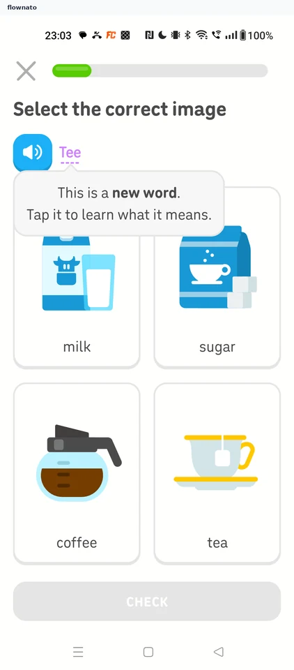 Duolingo: Exercise 1: pick the image
