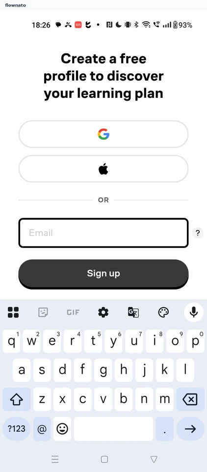 Brilliant: Profile sign-up