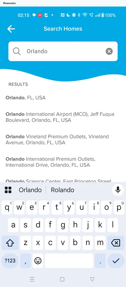 Homes destination search (Search Homes)