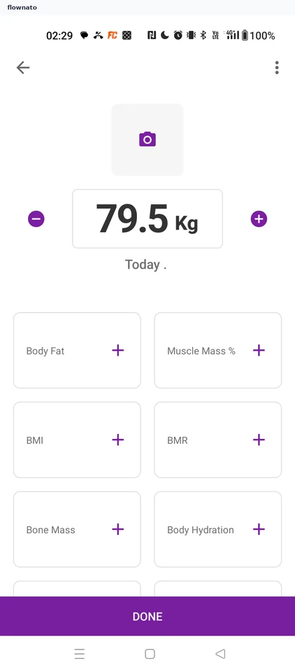 Healthify: Manual entry form