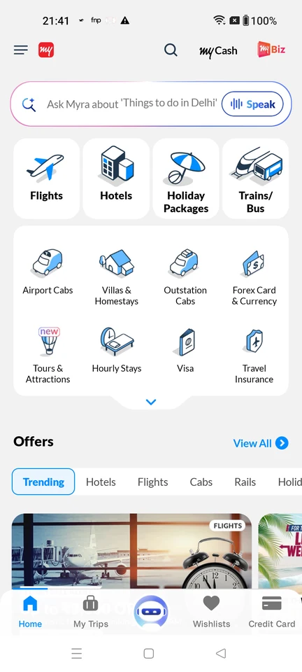 MakeMyTrip: MakeMyTrip home