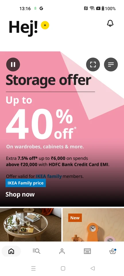 IKEA: Open notifications
