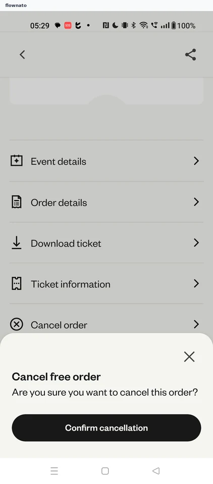 Eventbrite: Ticket detail
