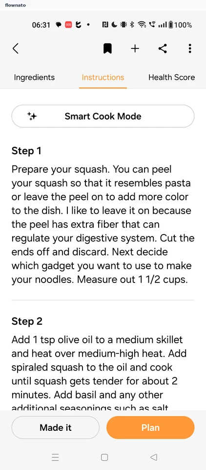 Samsung Food: Recipe detail