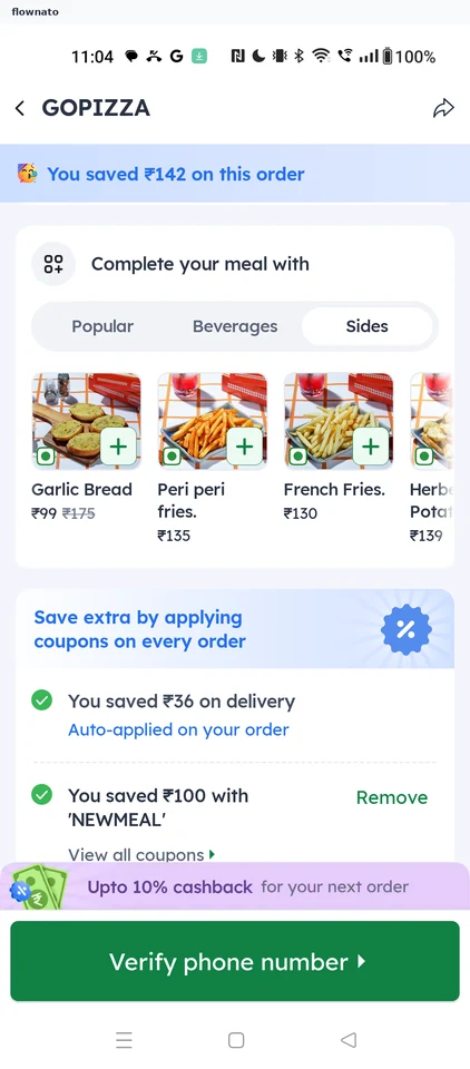 Zomato: Cart