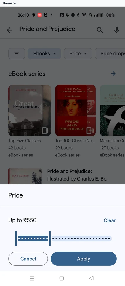 Google Play Books: Book search results