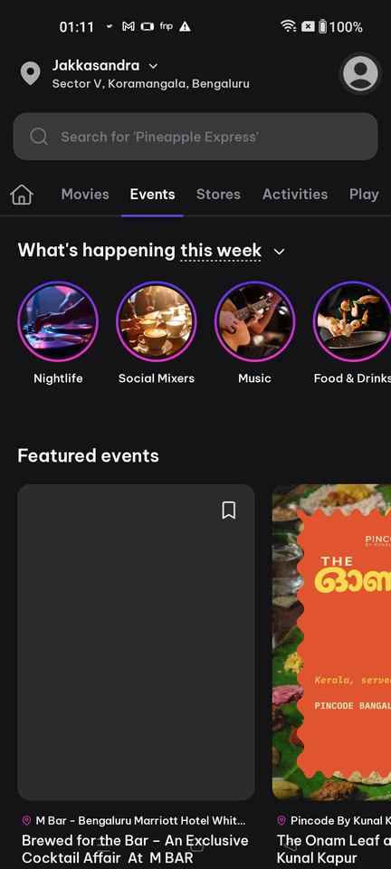District: Browse featured events