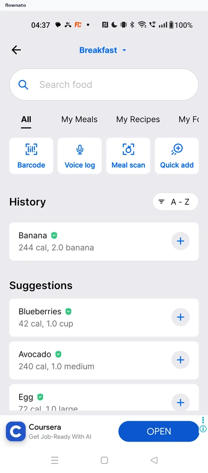 MyFitnessPal: Food search hub