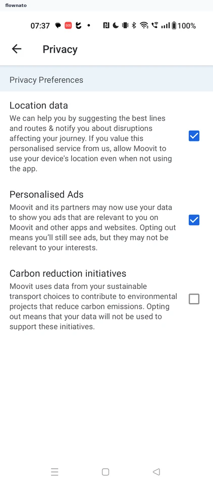 Moovit: Privacy