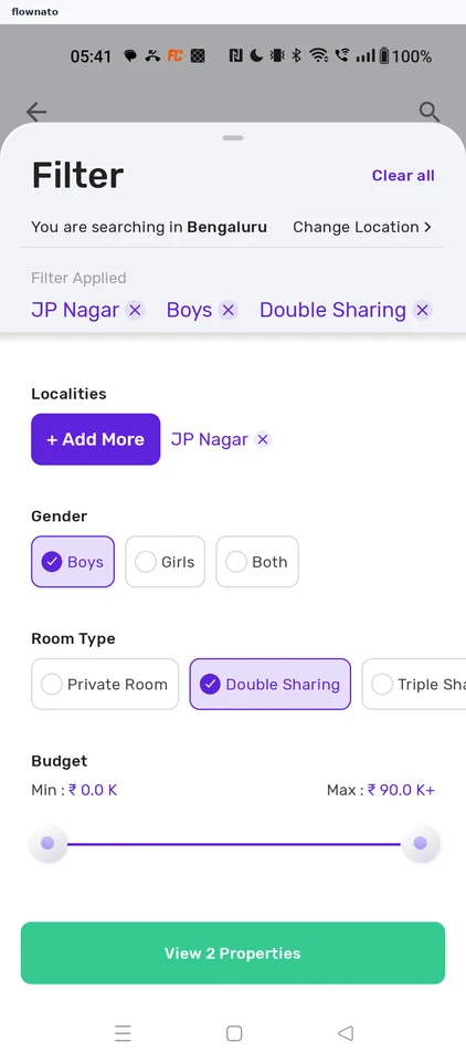 Housing: Double Sharing checked