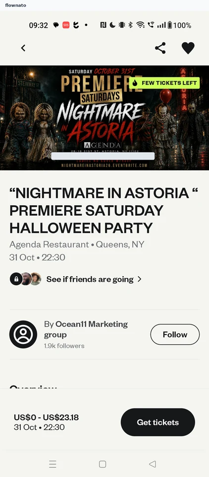 Eventbrite: Event detail