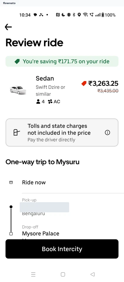 Uber: Review ride