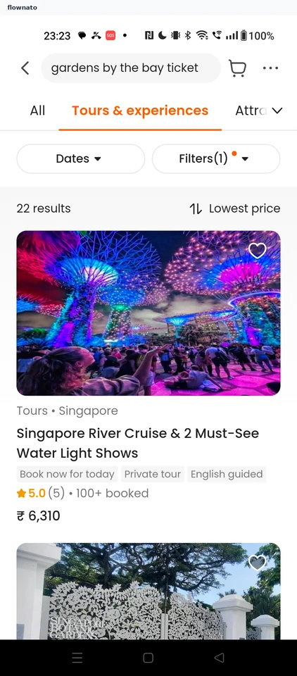 Klook: Search results