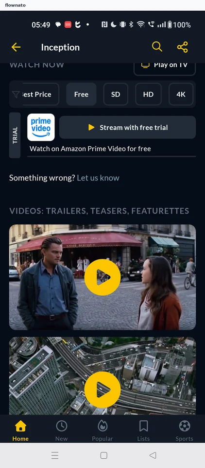 JustWatch: Title detail